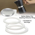 Coffee Rubber Rings Italian Moka Pot Flexible Washer Gasket Ring Coffeeware Replace For Cups Moka Pot Espresso Coffee Makers.