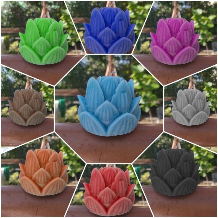 Fresh Handmade Water Lily / Lotus Flower Candle / Mombati - Perfect Gift For Anyone - Candles For Home Decoration