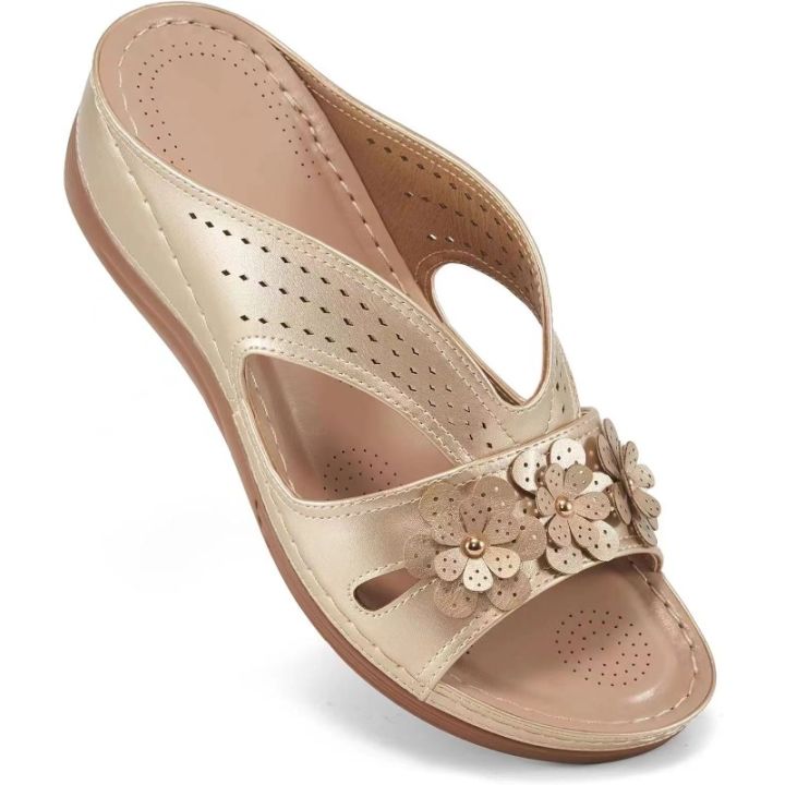 New%20Women's%20Slippers%20Casual%20Flower%20Hollow%20Wedge%20Beach%20Shoes%20Outdoor%20Fashion%20Platform%20Comfortable%20Non-slip%20Sandals%20Plus%20size%2043%20-%20Image%203