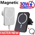 Magnetic Car Wireless Charger For Magsafe iPhone 12 13 14 15 16 Pro Max Air Vent Car Phone Holder Stand Fast Car Charging. 