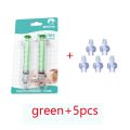 10ML Baby Nasal Syringe Set with 5 Silicone Heads Baby Nasal Aspirator Qucik Syringe Nose Cleaner Rinsing Tools for Infant Kids. 