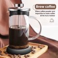 350-1000ml French Press Coffee Pot Stainless Steel Glass Coffee Maker Heat Resistant Borosilicate Glass Tea Pot Cafe Percolator. 