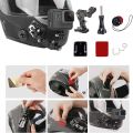 For GoPro 12 34-in-1 Motorcycle Helmet Chin Mount Kit Riding For GoPro Hero 12 11 10 9 8 7 6 5 4 DJI Action 3 Insta360 ONE X3. 