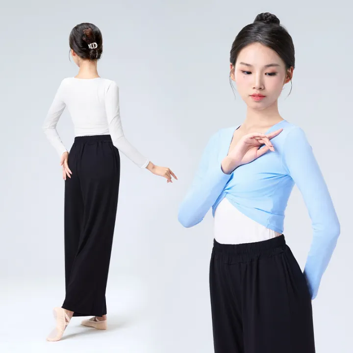Ballet%20Tops%20Woman%20Dance%20Wrap%20Top%20Ballet%20Jacket%20Adult%20Crop%20Top%20Coat%20Cotton%20Long%20Sleeve%20Dance%20Shirt%20for%20Woman%20Tops%20Ballet%20Outfits%20-%20Image%203
