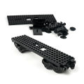 City Train Track Series Building Block Retro Train Base Assembly Model DIY Accessories Compatible MOC Bricks. 