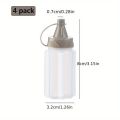 4/8/12PCS Plastic Sauce Squeeze Bottle Mini Seasoning Box Salad Dressing Containers Outdoor Portable Barbecue Spice Jar Kitchen.