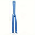 Butterfly Handshake Knife Prop Unsharpened Folding Plastic Toy for Cosplay Dress Up Training Props. 
