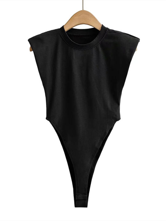 tops%20women%20Summer%20one-pieces%20bodycon%20bodysuit%20padded%20shoulder%20bodysuit%20black%20sleeveless%20body%20suits%20for%20women%20white%20-%20Image%203