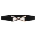 A Black Elastic Triangular Buckle Waistband for Women with a Waist-Tightening and Shaping Effect.