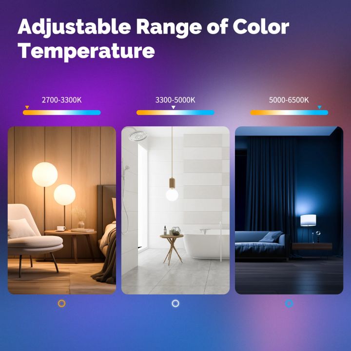 MOES%20Tuya%20MATTER%20WIFI%20Smart%20LED%20Bulb%20Dimmable%2014W%20RGB%20C+W%20E27%20Color%20Shifting%202700K-6500K%20Smart%20App%20Control%20with%20Alexa%20%20-%20Image%203