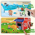 Who’s That? Push-Pull-Slide Board Books —4-Book Interactive Set for Toddlers & Preschool—Forest, Farm, Ocean & Grassland Animals.