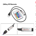 2024 USB LED RGB Controller For 5V 2835 USB LED Strip Light Wireless Remote Controller SMD 2835 RGB LED Strip Controller. 