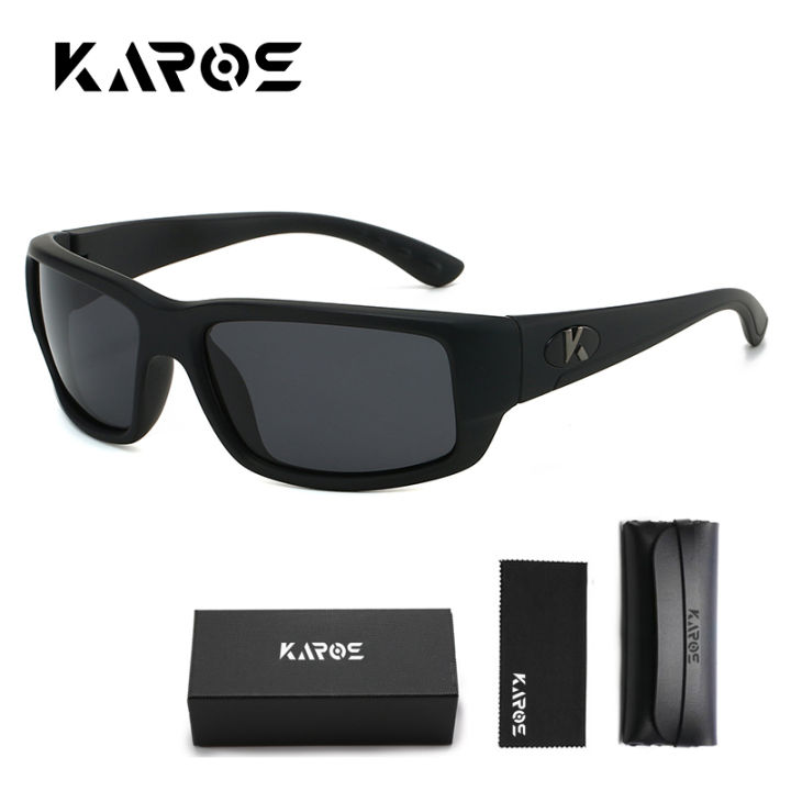 Karos Polarized Sunglasses Women Fashion UV400 Protection Eyewear Men Outdoor Fishing Glasses Sports Driving Cycling Goggles Box