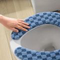 Thick and Warm Toilet Seat Cushion Cover - with Sticky Toilet Seat Cushion - Washable and Reusable Mat for Winter.