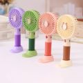 Portable Mini Rechargeable Handheld Fan with Stand – USB Charging, Adjustable Speeds, Compact and Travel-Friendly. 