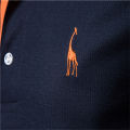Dropshipping Polo Giraffe Shirt Men Quality Embroidery Summer Short Sleeve Polo Casual Business Social Mens Polos BR Size. 