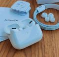 Airpods pro made in japan titanium plus edition - Bass boosted stereo sound quality - Charging Case and Extra Ear-Buds - Wireless Earbuds Bluetooth 5.0 Pop-Up Feature Compatible with All Devices - High Bass Super Sound Quality. 