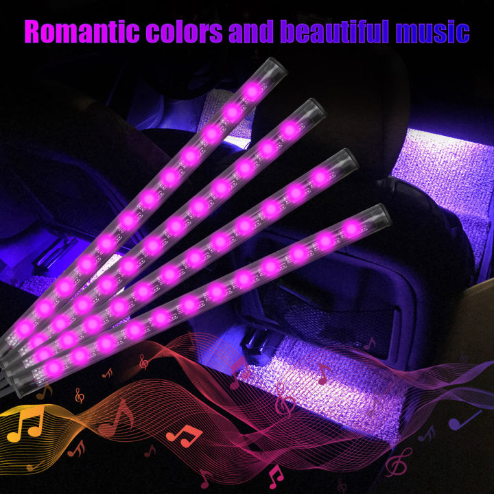 12V%20DIY%20Car%20Interior%20Ambient%20Mood%20Lights%20LED%20Strips%20RGB%20Lamps%2024-48%20Beads%20Door%20Foot%20Decorative%20Automotive%20Accessories%20Cartronics%20-%20Image%202