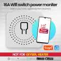 Tuya WiFi MiNi Smart Switch With Power Monitor 16A 2-way Control Timer Breaker Relay Work With Alexa Google Home. 