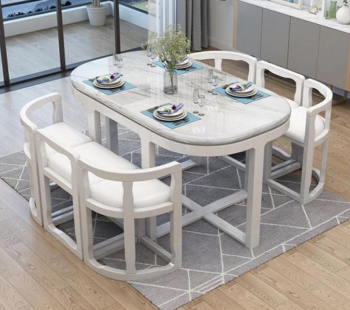 Space Saving Dining Table and Chairs | Daraz.pk