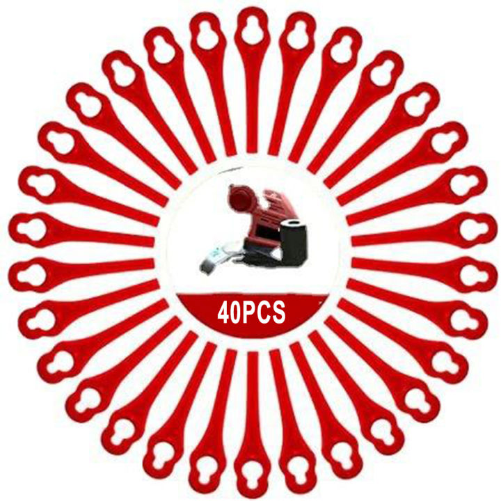 40Pc%20Plastic%20Blades%20Replacement%20For%20Parkside%20PRTA-20-LiA1%20LIDL-IAN%20311046%20Garden%20Lawn%20Garden%20Lace%20Mower%20Grass%20Gardening%20Toolpart%20-%20Image%202