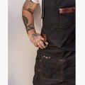 Kitchen Apron high quality For Pros Chef Waterproof Cooking Apron for Men Canvas With Pockets Fabric Barbecue Father Gift Apron.