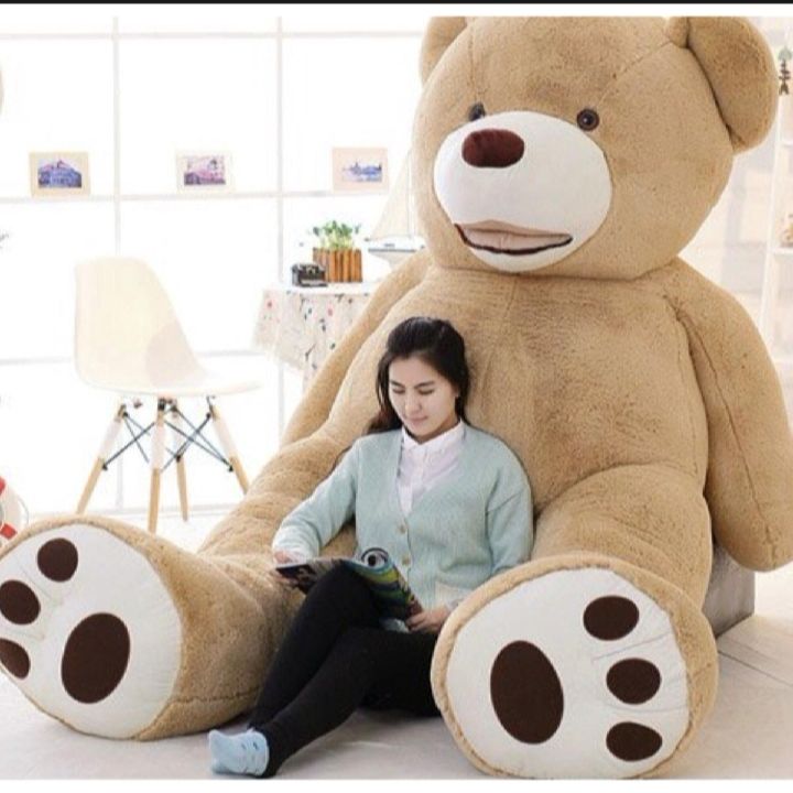 6 feet Teddy Bear for Girls Soft Stuffed Lovable Hug able Non-Toxic ...