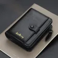 Fashion Men Wallets High Quality PU Leather Zipper Short Design Card Holder Male Purse with Coin Pockett Holder Men Wallets. 