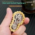 Sprockets Hand Roller Fidget Chain Toys, Metal Dual-Gear Chain Fidget Spinner - Precision Machined Stress Relief Focus Toy. 