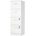 BM MARTNido 16"W 4-Drawers Wood Storage File Cabinet with Lock. 