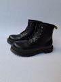 Double Sole Black Dr Martin Boot For Men. 