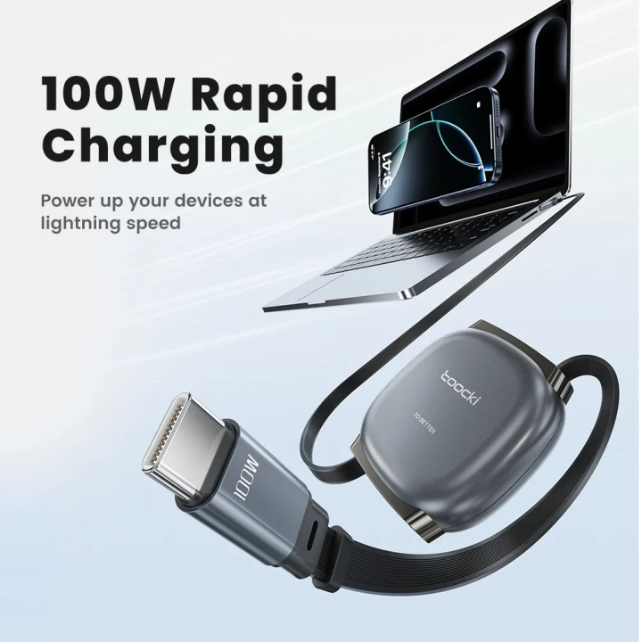 Toocki%20100W%20Type%20C%20Retractable%20Cable%20For%20iphone%2016%2015%20Pro%20Max%20%20Fast%20Charger%20Cable%20Mini%20Size%20480Mbps%20Data%20Cable%20-%20Image%202