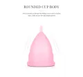 Silicone Menstrual Cup Medium Size Medical Grade Feminine Period Cup Reusable Menstrual Cup. 