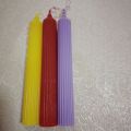 Pack of 3 Scented 0.98 × 7.08 inches Long Pillar Romantic Dinner Candles. 