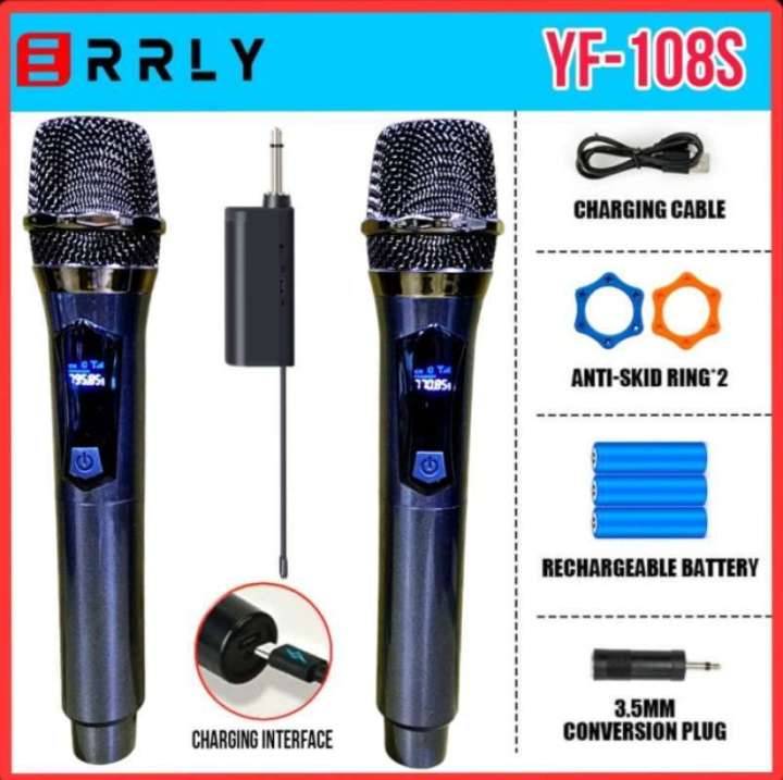 ERRLY%20YF-108S%20Dual%20Professional%20Handheld%20Wireless%20(UHF)%20Microphone%20with%20Digital%20LED%20Display.%20-%20Image%203