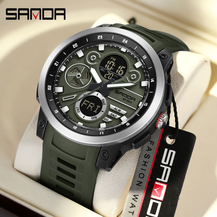 SANDA%203379%20New%20Men's%20Electronic%20Watch%20Military%20Sports%20Multifunctional%20Waterproof%20Night%20Light%20LED%20Dual%20Display%20Men's%20Watch%20-%20Image%202