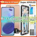 6.55" Mi 11 Lite NE 5G Display Screen, for Xiaomi 11 Lite 5G NE 2109119DG 2107119DC 2109119DI Lcd Display Digital Touch Screen. 