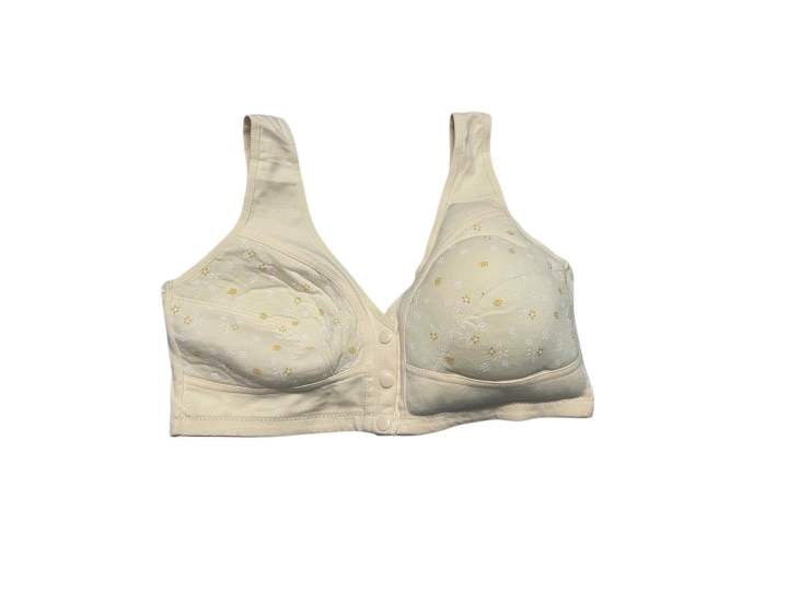 Artificial Breast Bra for Cancer Patients – Front Button, Fixed Padded, Sizes 36-44 (Right or Left Side)