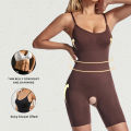 Women Seamless Bodysuit Compression Open Crotch Shapewear Push Up Belly Tightening Corset Slimming Butt Lifter Full Body Shaper. 