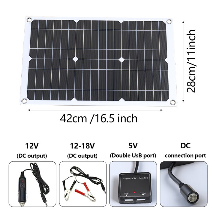 110V/220V%20600W%20Solar%20Panel+30A%20Chargers%20Controller+4000W%20Modified%20Sine%20Wave%20Inverter%20Solars%20Panels%20System%20Power%20Generation%20Kit%20-%20Image%202