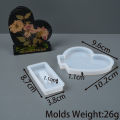 Photo Display Frame Silicone Mold DIY Handmade Heart Round Hexagonal Crystal Epoxy Resin Craft Casting Molds Home Decor Art Gift.
