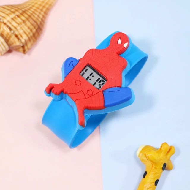 kids Spider-Man watch Cartoon  Children Watch For Boy Baby Silicone Students Child Kids Xmas Men Clock Reloj Infantil