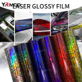 PET Forged Carbon Wrap Vinyl Car Rainbow Laser Body Covering Sticker for Car Foil Motorcycle Helmets Wrapping Self-adhesive Film.