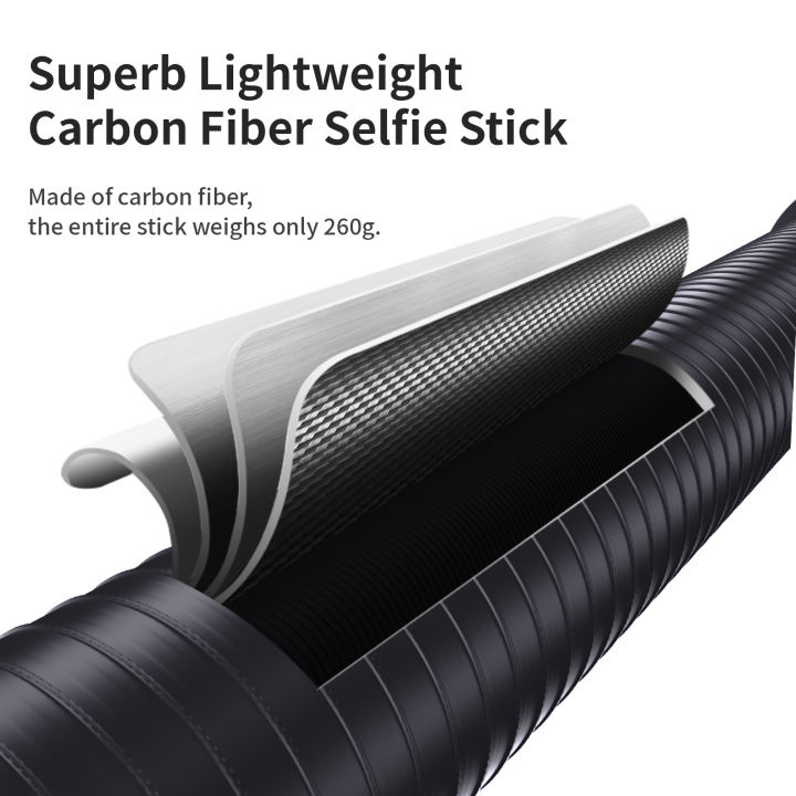 3m%20Invisible%20Selfie%20Stick%20Carbon%20Fiber%20Extended%20Monopod%20118"%20for%20%2013%20Insta360%20%20X4%20X5%20%20Osmo%20360/Action%205%20Pro%20Accessories%20-%20Image%203