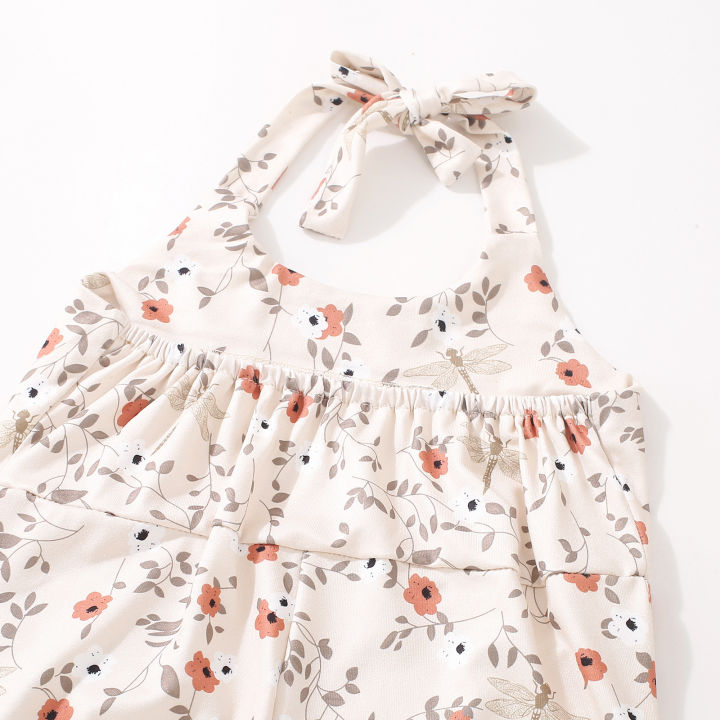 Summer%20female%20infant%20small%20flower%20grass%20print%20neck%20jumpsuit%20-%20Image%205