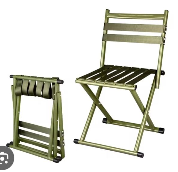 Portable metal Folding Chair Stool Seat Outdoor Fishing Camping Picnic Padded