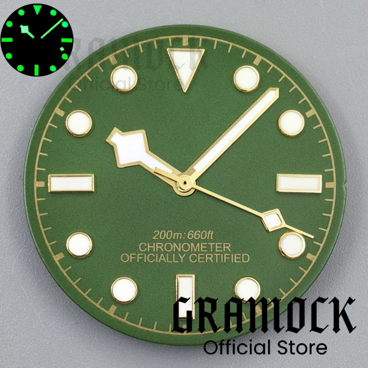 GRAMOCK%2029mm%20%20Red%20Vintage%20Green%20Sterile%20Watch%20Dial%20Hands%20Sets%20Luminous%20For%20NH34%20NH35%20Movement%20Men's%20Watch%20Accessories%20Parts%20-%20Image%203