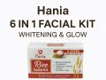Hania 6 in 1 Rice Facial Kit – Whitening, Brightening & Glowing Skin Care – Complete Salon Style Treatment at Home – 100% Original. 