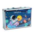 color art kit 145 pieces metal kit Artist Colour Set Unicorn Color Box With Multiple Coloring Kit,Professional Drawing Color Pencils,Water Colors,Oil Pastel,Sketches&Acrylic Paint Brush For Art Craft (Random Color Box). 