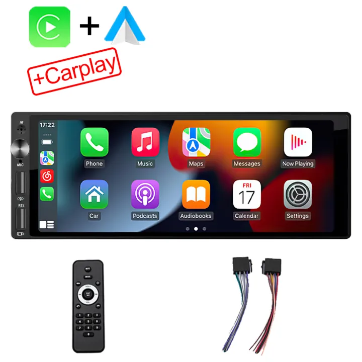 IPS%206.9%20Inch%201Din%20Carplay%20Android%20Auto%20Car%20Radio%20Multimedia%20Video%20MP5%20Player%201%20Din%20No%20DVD%20with%20Bluetooth%20Stereo%20USB%20Charging%20-%20Image%207